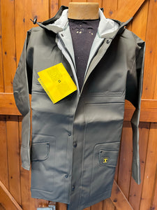 Guy Cotten green 100% Waterproof Coat, fishing gardening outdoors colour Green 'Isoder'