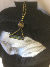 Load image into Gallery viewer, Corduroy Mariner Cap Marine Blue &#39;Lennon&#39;, &#39;Jackie Stewart&#39;.