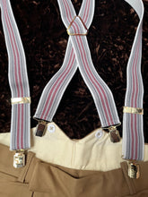 Load image into Gallery viewer, Clip-on Trouser Braces (Red-Grey)