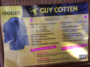 Guy Cotten 100% Waterproof Coat, fishing gardening outdoors colour Blue 'Isoder'