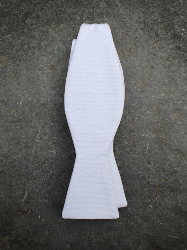 Marcella Self Tie Bow (White)