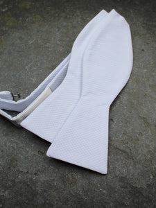 Marcella Self Tie Bow (White)