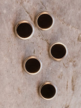 Load image into Gallery viewer, Onyx Shirt Studs gilt surround