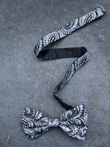 Paisley Bow Tie (Grey)