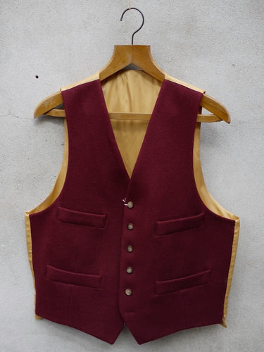 Wool Waistcoat (Wine)