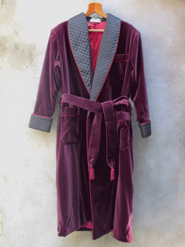 Dressing Robe | Velvet (Burgundy)