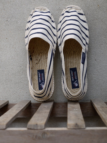 Espadrilles (Cream Stripe)