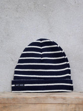 Load image into Gallery viewer, Stripey Knit Hat (Navy)