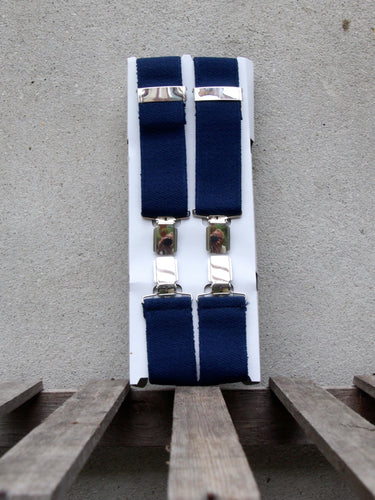 Trouser Braces | Clip-on (Navy)